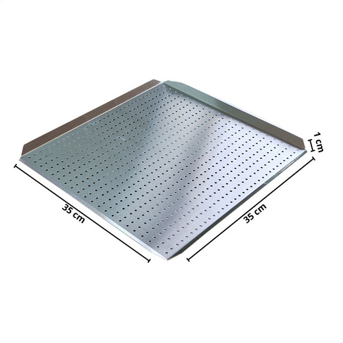 Bandeja Para Fast Oven Perfurada 35 X 35 X 1 Cm Alumínio