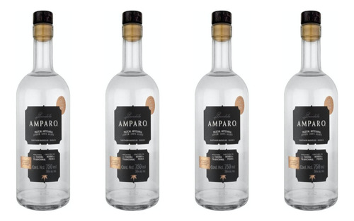 Pack De 4 Mezcal Bendito Amparo Joven Espadin 750 Ml