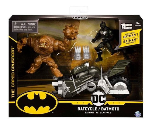 Batman Vs Clayface Muñeco Figura Con Batimoto Oficial Lelab