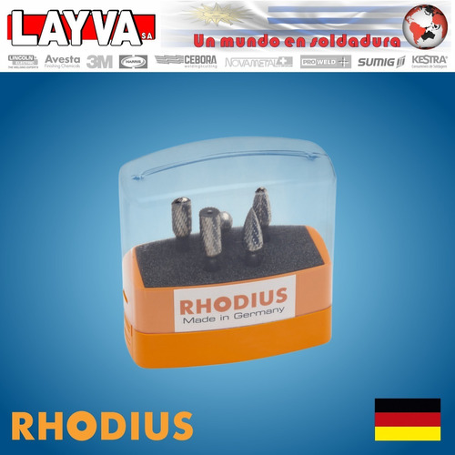 791495 Kit De 5 Fresas Cabezal 9,6mm Rhodius Alemania Layva