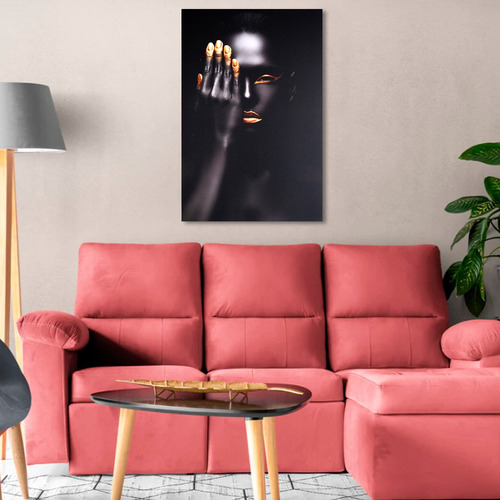 Cuadro Decorativo Para Sala O Comedor Impreso Con Bastidor Color Mujer 2