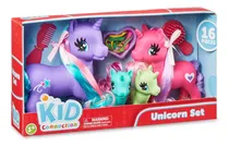 Comprar Set De Unicornio 16 Piezas Kid Connection. Juguete Importado