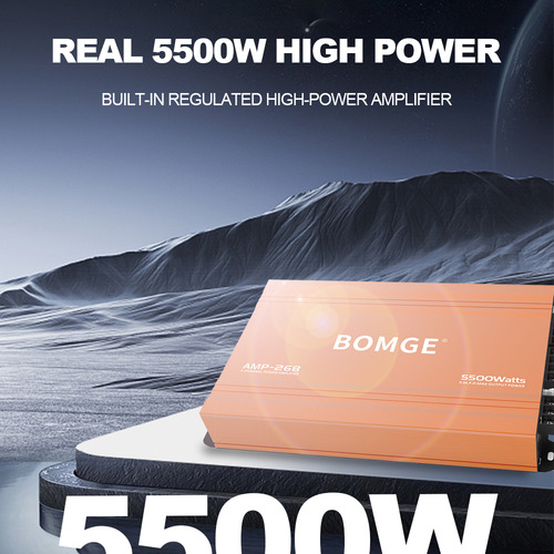 Bomge Amplificador Dub 4 Canales Amp268 5500watts Max Color Naranja