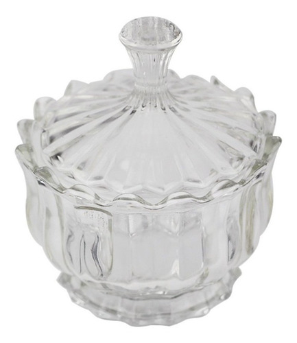 Bomboniere Vidro Com Tampa 16,5×11 Cm Lhermitage