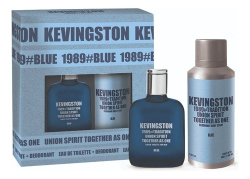 Pack Perfume Kevingston 1989 Blue 60ml Edt + Deo