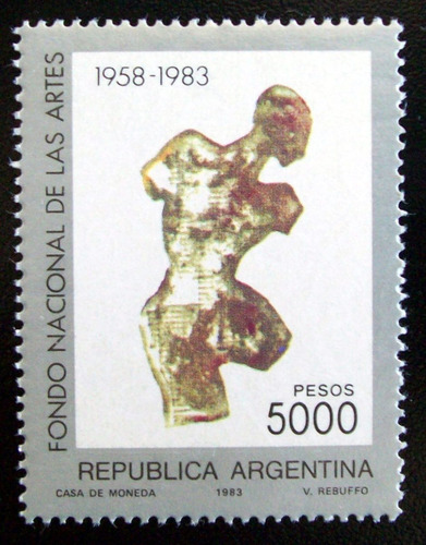Argentina Arte, Sello Gj 2087 Fondo Nac Artes 83 Mint L5263