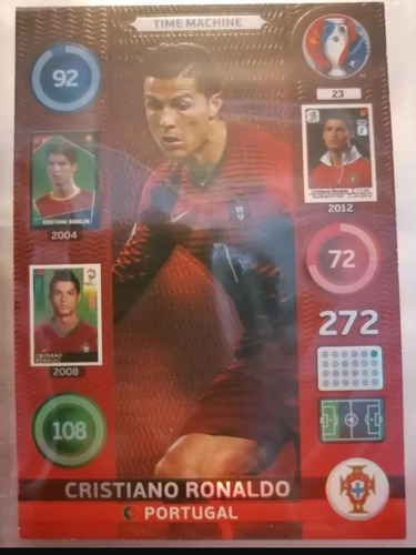 Carta Adrenalyn Cristiano Ronaldo Euro 2016 Panini