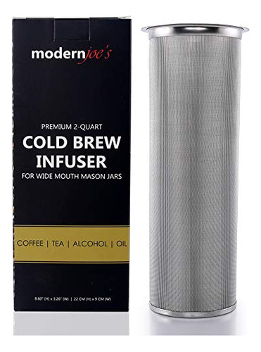Cafetera Fría Modernjoe's Premium Con Infusor Para 2 Cuartos