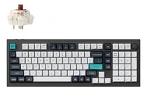 Comprar Teclado Mecanico Keychron Q5 Max Qmk\u002Fvia 96% 100 Key Full ensamble Hotswap Bluetooth 2.4 ghz Cableado Switch Gateron Jupiter Brown Inglés US Color Negro Carbon