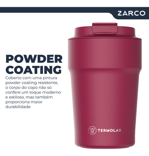 Copo Térmico Original Uniq 380ml Com Tampa Café Chá Termolar