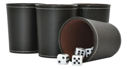 Juego De Mesa Juego De 4 Cachos De Eco Cuero Negro