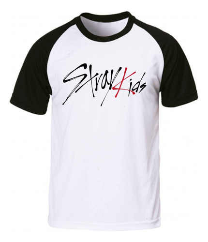 Remera Blanca Ranglan Sublimada Stray Kids Todos Los Modelos