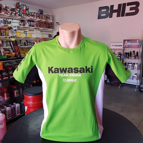 Camisa Kawasaki Team Green Racing Camiseta Algodão Ref.264