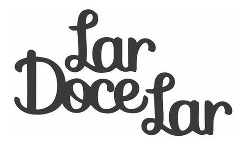 Decoração Para Casa Escultura De Parede Lar Doce Lar Em Mdf