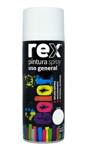 Pintura Spray General Color Blanco Brillant 400 Ml Rex 60007