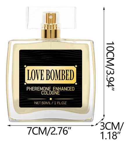 Love Bombed, Pheromone Cologne For Men,enhanced Scents