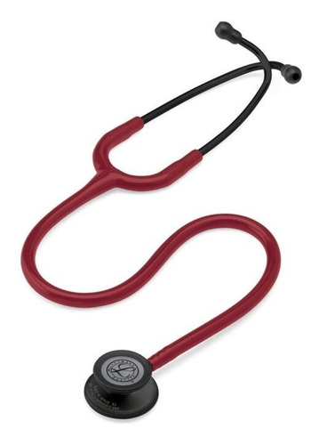 Estetoscopio Littmann 3m Classic Iii Borgoña Tubo Negro 5868