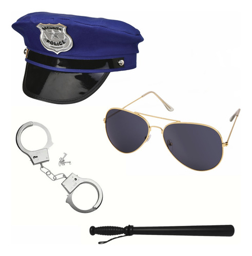 Set Disfraz Policia Premium Combo Cotillon 