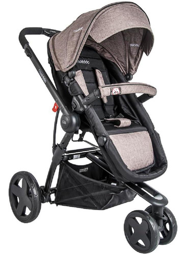 890 - Carrinho De Bebê Kiddo Compass Iii Mescla Cappuccino