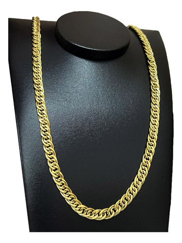 Corrente Cordão Romana 40 Gramas 8mm Ouro 18k Cor Amarelo
