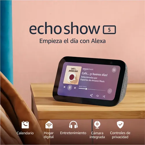 Amazon Echo Show 5 3rd Gen Pantalla 5.5 Alexa Control Voz Negro