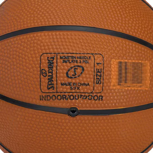 Mini Bola De Basquete Spalding Tf Cor Laranja Tamanho 1