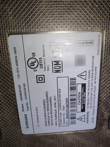 Smart Tv Samsung Series 6 Un55mu6100fxzx Led 4k 55 127v (Usado)