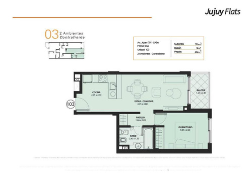 Departamento En Venta 2 Ambientes A Estrenar En Parque Patricios Apto Credito Hipotecario