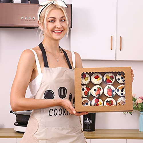 Juego De 6 Cajas Para Cupcakes De Tcoivs Con Capacidad Para