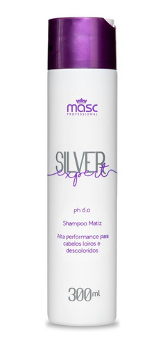 Xampu Roxo Desamarelador Efeito Platino Shampoo 300ml Masc