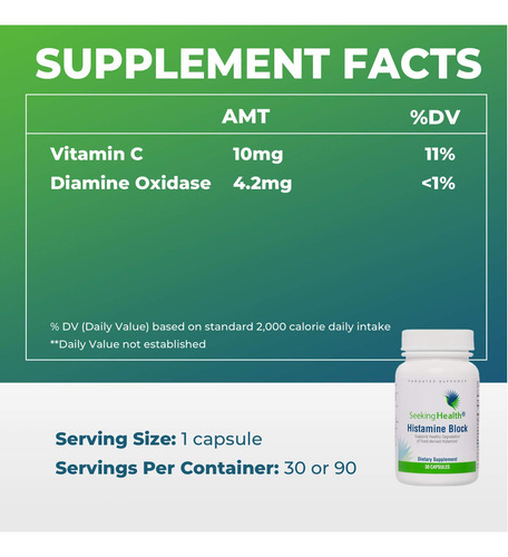 Histamine Block | Provides 20,000 Hdu Of Diamine Oxidase Wit