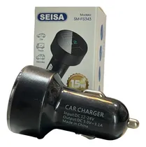 Comprar Cargador De Auto Celulares Tablet 15w Doble Usb Carga 343