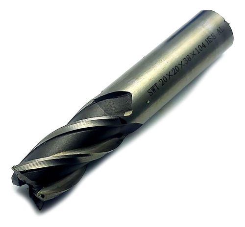 Broca Fresadora 4 Flauta 0.787 in Acero Hss Aluminio Cnc