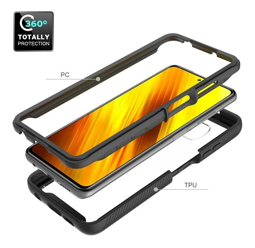Imagen 5 de 7 de Case 360 Xiaomi Poco X3 / Poco F3 / K40 / K40 Pro Anti Impac