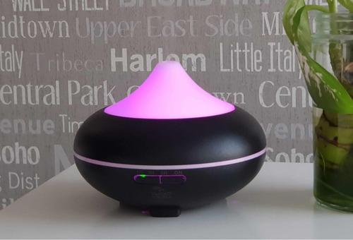 Humidificador Aromatizador Ultrasonico 500ml Negro Sweet