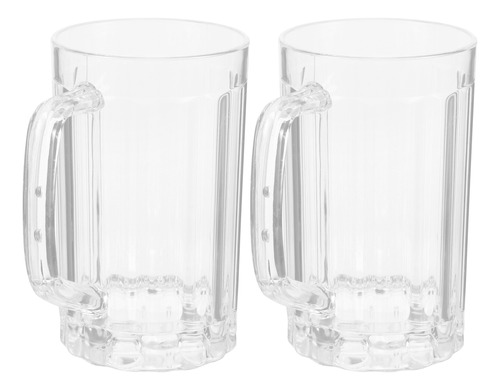 Taza De Cerveza De Plástico Transparente De 500 Ml, Paquete