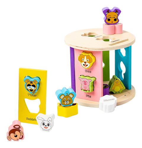 Juguete Clasificador De Formas De Madera Juego A Animal