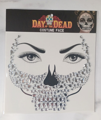 Gemas Calavera Sticker Facial Catrina Halloween