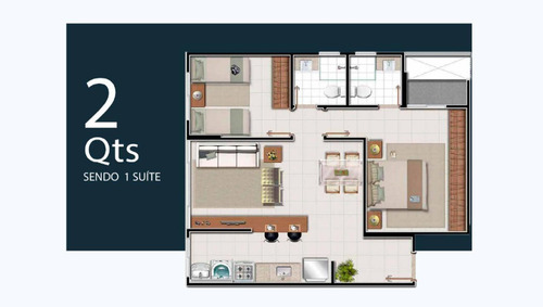 Imagem 2 de 13 de Apartamento De 2 E 3 Quartos Perto Do Buriti Shopping
