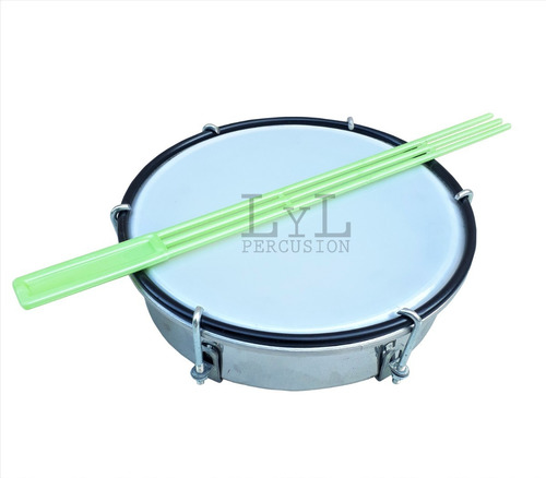 Imagen 3 de 7 de Caseta Tamborin 8 Pulgadas Con Golpeador Instrumento Musical
