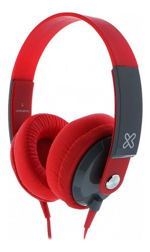 Imagen 2 de 4 de Auriculares Klipxtreme Obsession Khs-550rd Over Ear Rojo
