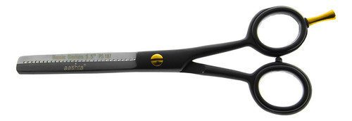 Paq Tijeras De Corte Y Degrafilado Basic Barberías Estilista Color Negro