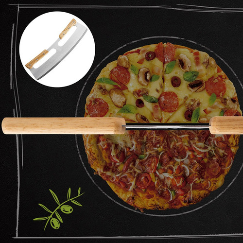 / Cortador De Pizza, Faca Afiada De Aço Inoxidável, .