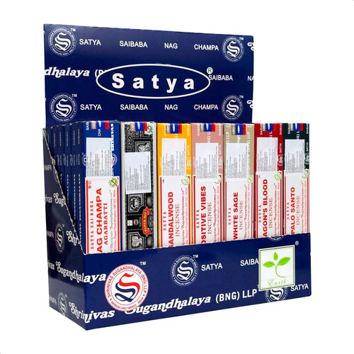 Sahumerios Satya Display Surtido Nag Champa X 42 Unidades 