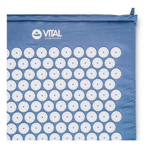 Yogateria Tapete E Almofada Acupressure Acupressão Massagem Cor Azul