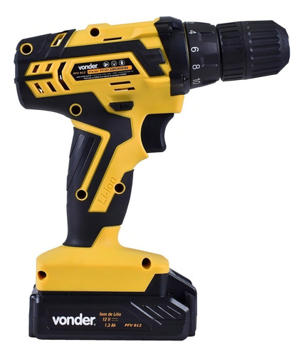 Parafusadeira Furadeira 12v Vonder Pfv012 Bivolt Com Maleta