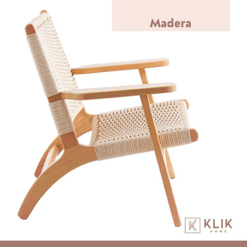 Butaca Sitial Danesa Wegner - Madera Hilo De Cuerda