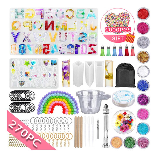 . Kit De Bricolaje De Molde De Silicona Con Alfabeto De