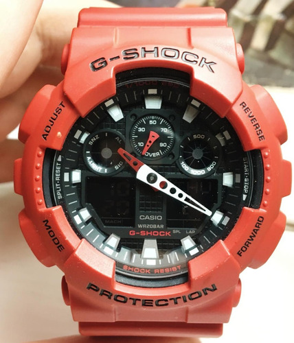 Reloj G-shock Ga100 Red (impecable S/caja)