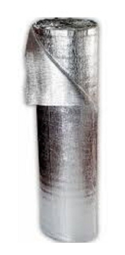 Imagen 1 de 7 de Aislante* Térmico 10mm 1 Solapa Aluminio Puro Techos X 20 M